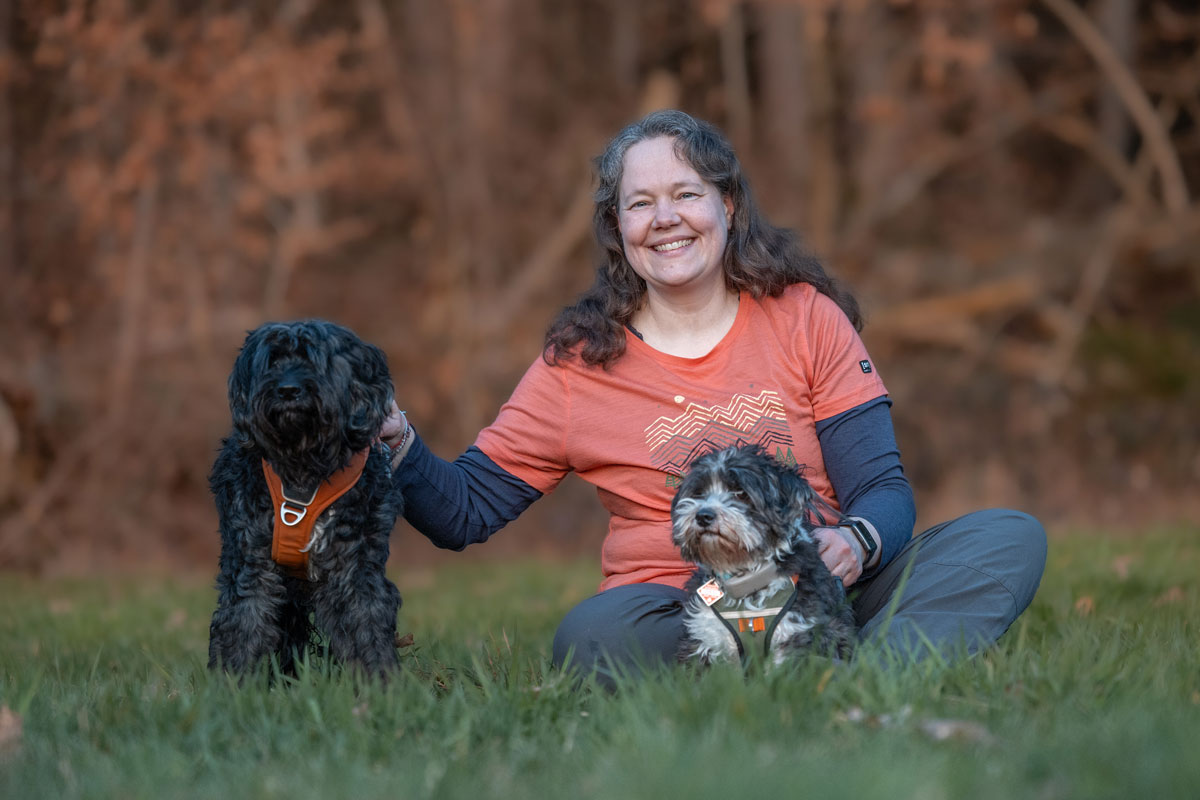 Claudia Rieker mit Rumo und Rala
